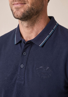 Polo bleu marine 100% coton Homme Polo bleu marine 100% coton Homme