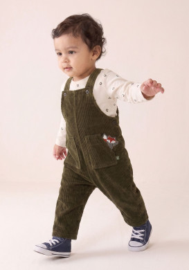 Ensemble salopette et tee shirt manches longues 100% coton Bébé Garçon Ensemble salopette et tee shirt manches longues 100% coton Bébé Garçon