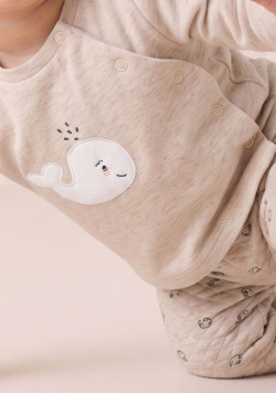 Ensemble mixte Pantalon et haut Beige Bébé