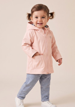 Ciré rose Bébé à capuche