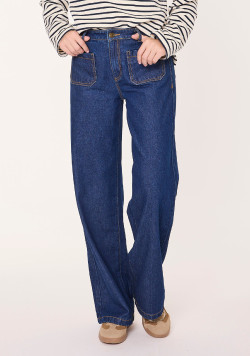 Jean large femme brut 100% coton - EOM