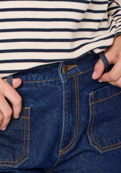 Jean large femme brut 100% coton - EOM
