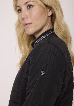 Vezste doublée polaire bi-matière Noir Femme