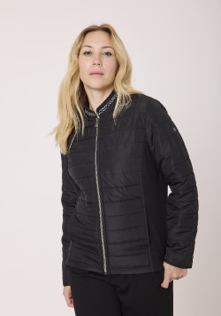 Vezste doublée polaire bi-matière Noir Femme