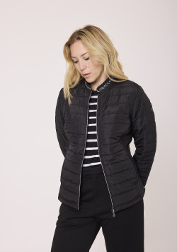 Vezste doublée polaire bi-matière Noir Femme