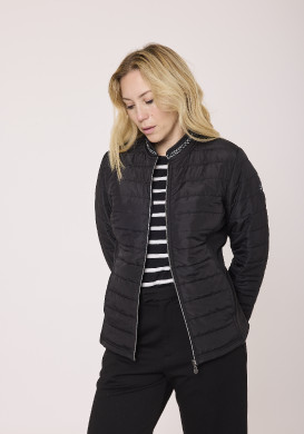 Vezste doublée polaire bi-matière Noir Femme