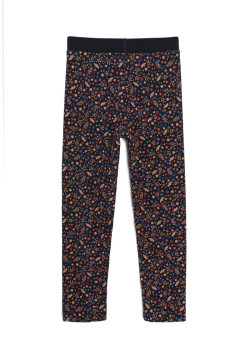 Legging réversible Bleu marine et Imprimé Fille