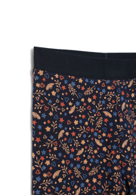 Legging réversible Bleu marine et Imprimé Fille Legging réversible Bleu marine et Imprimé Fille