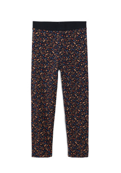 Legging réversible Bleu marine et Imprimé Fille