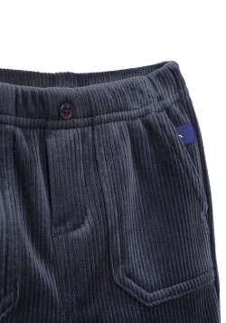 Pantalon velour bleu marine Bébé Garçon