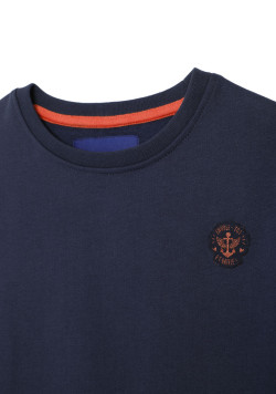 Robe manches longues 2en1 bleu marine Fille