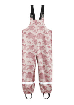 Salopette de pluie fille imprimé rose