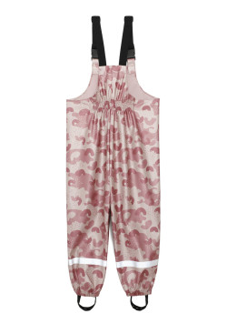 Salopette de pluie fille imprimé rose