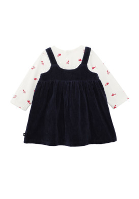 Ensemble robe en velour et tee-shirt manches longues Bébé Fille Ensemble robe en velour et tee-shirt manches longues Bébé Fille