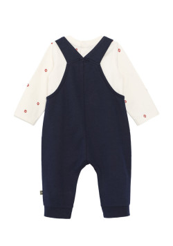 Ensemble salopette et tee shirt manches longues 100% coton Bébé Garçon