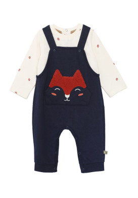 Ensemble salopette et tee shirt manches longues 100% coton Bébé Garçon Ensemble salopette et tee shirt manches longues 100% coton Bébé Garçon