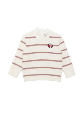 Pull manches longues rayé rose Bébé Fille Pull manches longues rayé rose Bébé Fille