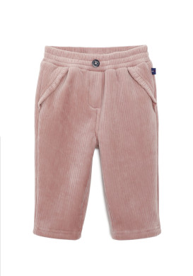 Pantalon velour rose Bébé Fille Pantalon velour rose Bébé Fille