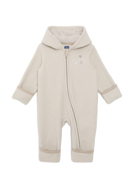 Combi-pilote à capuche bébé beige Combi-pilote à capuche bébé beige