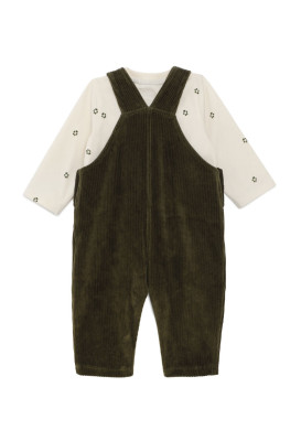 Ensemble salopette et tee shirt manches longues 100% coton Bébé Garçon Ensemble salopette et tee shirt manches longues 100% coton Bébé Garçon