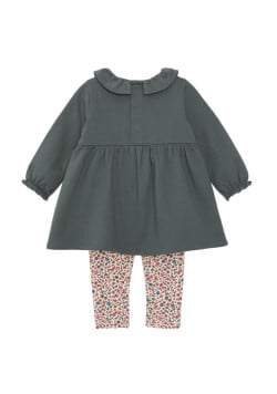 Ensemble Bébé Fille robe et legging 100% coton