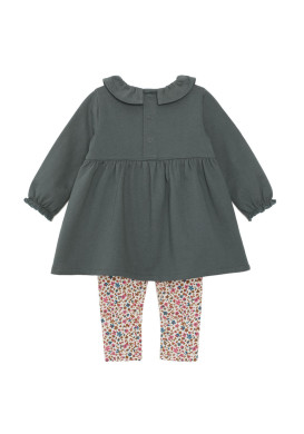 Ensemble Bébé Fille robe et legging 100% coton Ensemble Bébé Fille robe et legging 100% coton