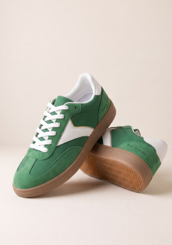 Baskets femme vert et blanc