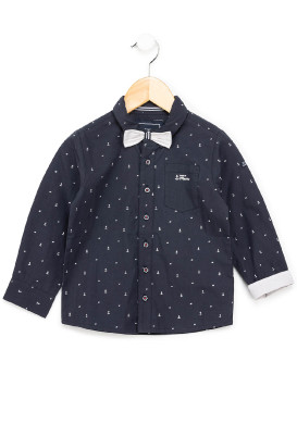 CHEMISE CHEMISIER ML IMPRIME BLEU VOPASI CHEMISE CHEMISIER ML IMPRIME BLEU VOPASI