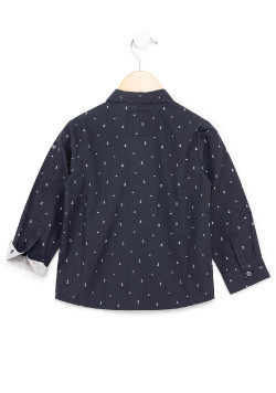 CHEMISE CHEMISIER ML IMPRIME BLEU VOPASI