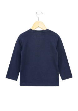 TEE SHIRT ML BLEU MARIN BALIKO