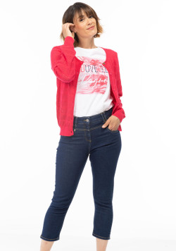 Pantacourt jean Femme