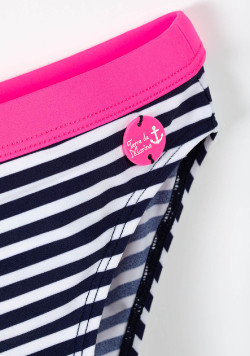 Maillot de bain 2 pièces Fille rayé bicolore