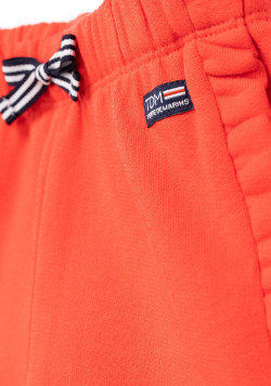 Short en molleton corail Fille