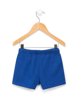 Short en molleton bleu vif Fille