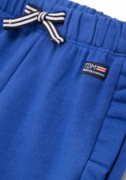 Short en molleton bleu vif Fille