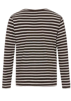 Marinière manches longues Homme marron/blanc Marinière manches longues Homme marron/blanc
