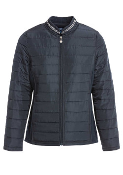 Veste matelassée bleu marine Femme