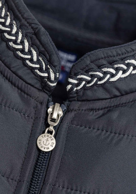 Veste matelassée bleu marine Femme Veste matelassée bleu marine Femme
