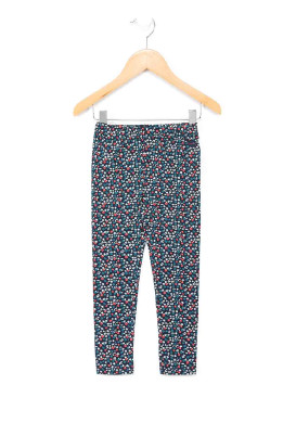 Legging long fille imprimé fleuri