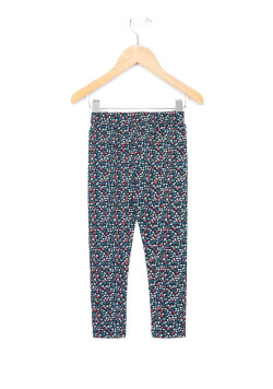 Legging long fille imprimé fleuri