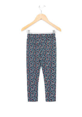 Legging long fille imprimé fleuri