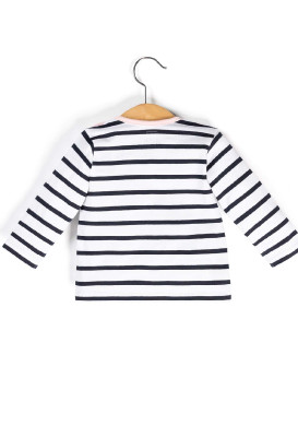 Marinière manches longues Bébé Fille blanc/bleu marine Marinière manches longues Bébé Fille blanc/bleu marine