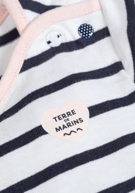 Marinière manches longues Bébé Fille blanc/bleu marine Marinière manches longues Bébé Fille blanc/bleu marine