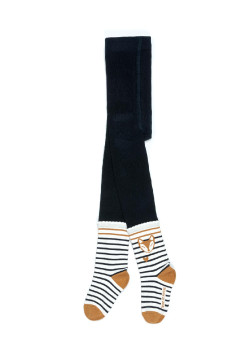 Collant bleu marine Fille