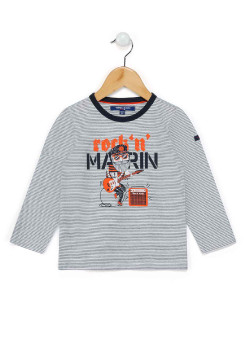 T-shirt imprimé Garçon à rayures