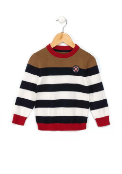 Pull rayé multicolore Garçon 