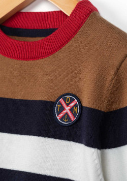 Pull rayé multicolore Garçon 