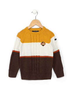 Pull rayé multicolore Garçon