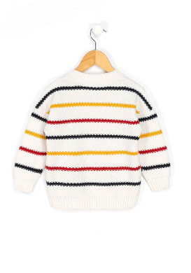 Pull rayé multicolore Fille