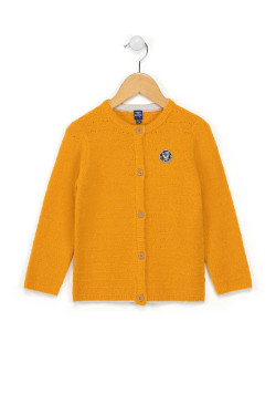 Gilet jaune ocre Fille